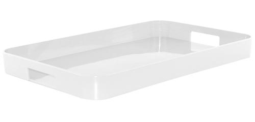 Zak Designs - 1313-0020 - Plateau Gallery Rectangulaire - 32,5 x 26 cm - Blanc